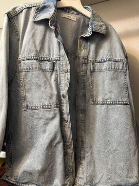 Mango Light Blue Denim Jean Jacket